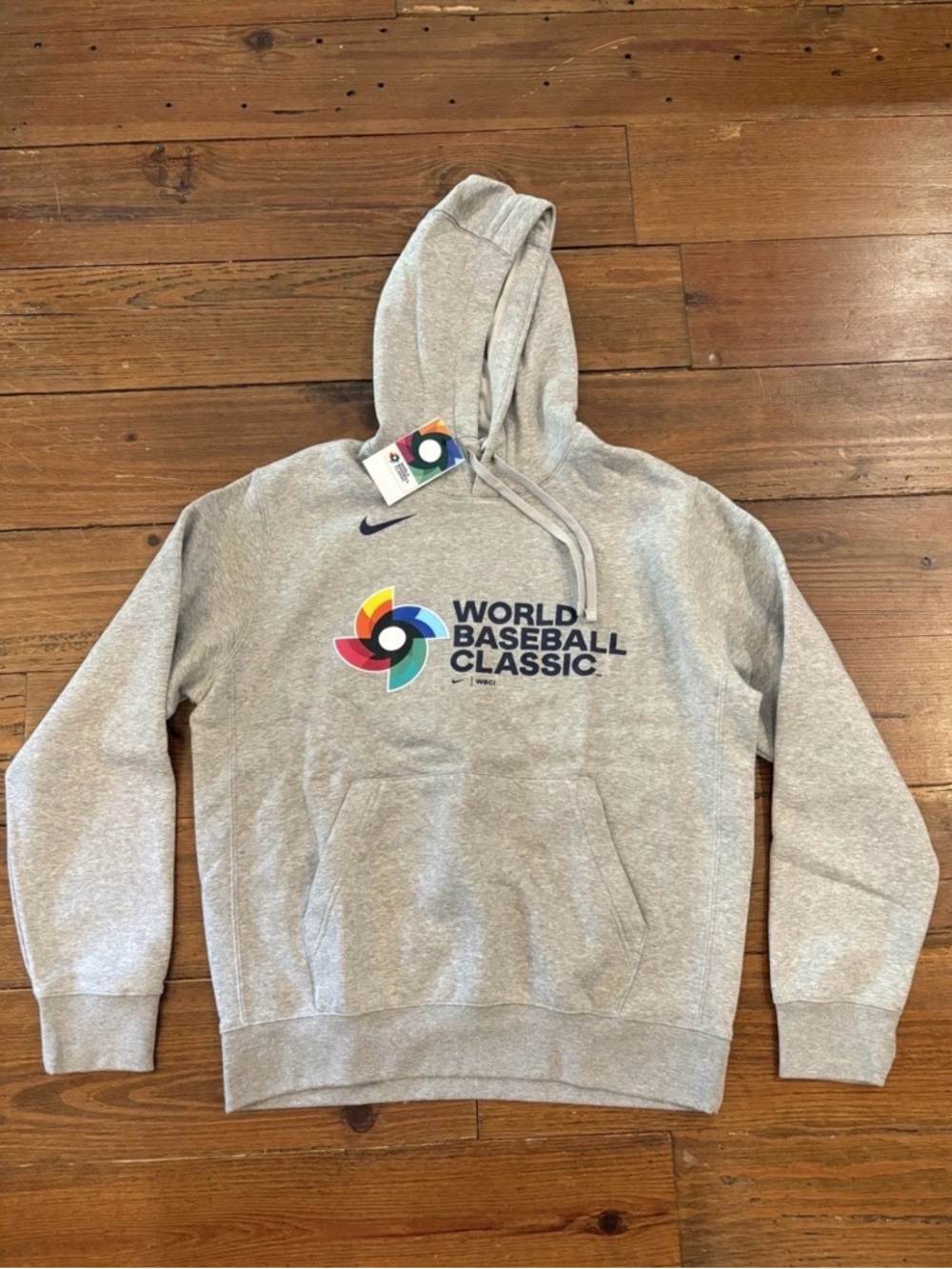 Nike Gray World Baseball Classic Crewneck Hoodie